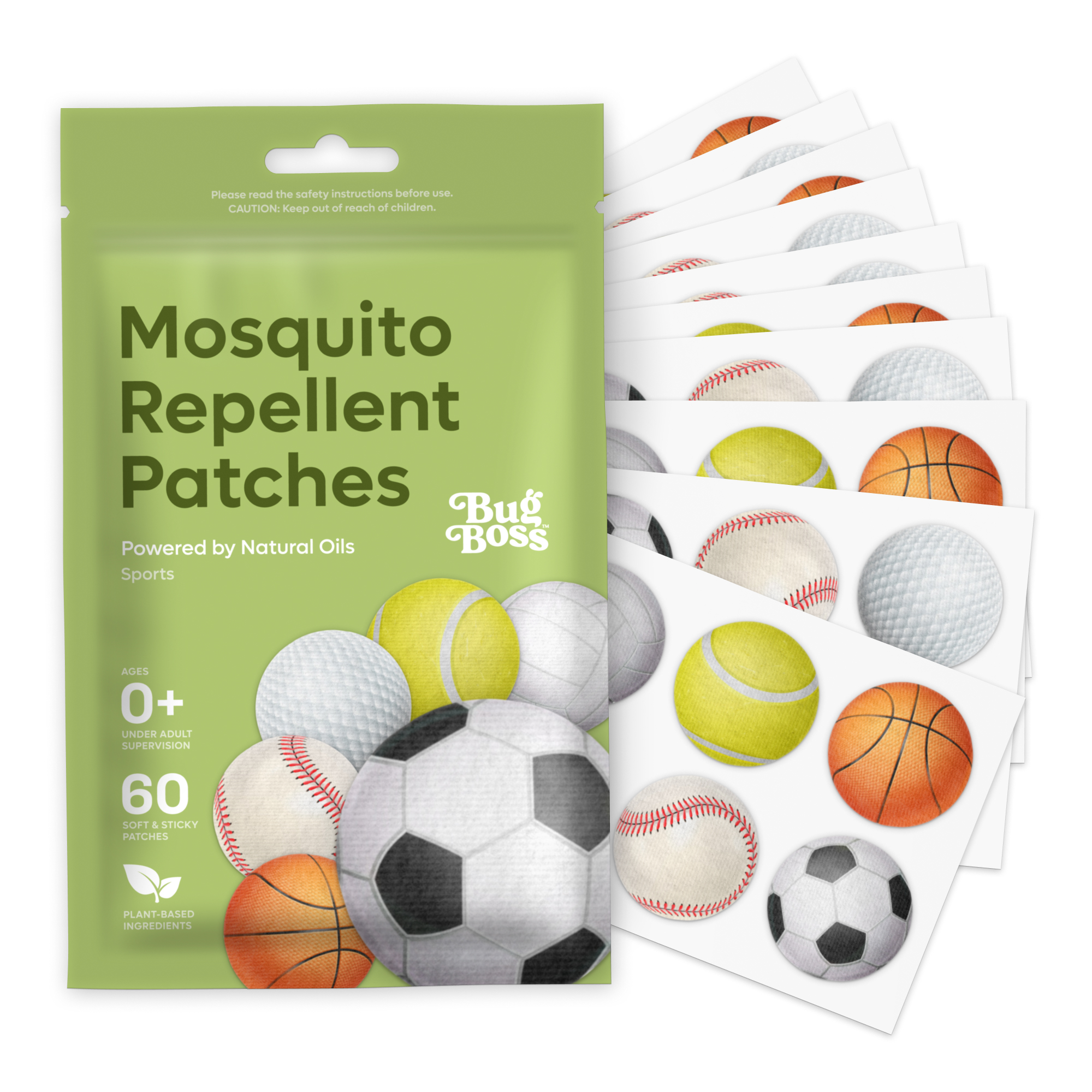 Travel-ready mosquito patches with passport and suitcase